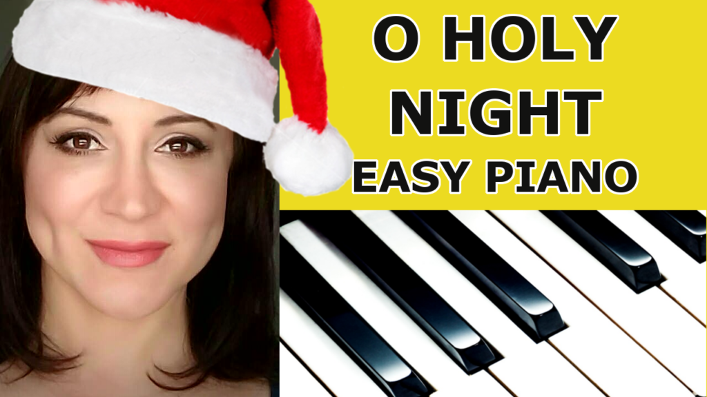 o holy night easy piano tutorial sheet music pdf